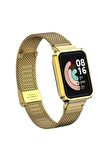 Xiaomi Mi Watch Lite Kordon/kayış Metal Hasır Örgü Kasa Korumalı Klipsli 2 In 1 Tam Uyumlu Kordon