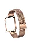 Xiaomi Mi Watch Lite Kordon/kayış Metal Hasır Örgü Kasa Korumalı Klipsli 2 In 1 Tam Uyumlu Kordon