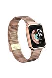 Xiaomi Mi Watch Lite Kordon/kayış Metal Hasır Örgü Kasa Korumalı Klipsli 2 In 1 Tam Uyumlu Kordon