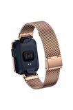 Xiaomi Mi Watch Lite Kordon/kayış Metal Hasır Örgü Kasa Korumalı Klipsli 2 In 1 Tam Uyumlu Kordon