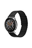 Huawei Honor Magic 2 42mm Uyumlu Kordon Kayış Çift Renk Mıknatıslı Ayarlanabilir 20mm Kordon