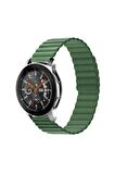 Samsung Galaxy Watch 46mm Kordon/kayış Çift Renk Mıknatıslı Ayarlanabilir 22mm Kordon