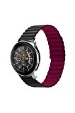 Samsung Gear S3 Kordon/kayış Çift Renk Mıknatıslı Ayarlanabilir 22mm Kordon