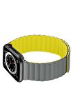 Watch 42mm/44mm Kordon/kayış Çift Renk Mıknatıslı Ayarlanabilir Kordon