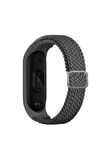 Xiaomi Mi Band 3-4 Kordon/kayış Örgü Model Tek Parça Ayarlanabilir Ölçü