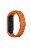 Xiaomi Mi Band 3-4 Uyumlu Kordon/kayış Örgü Model Tek Parça Ayarlanabilir Ölçü