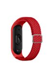 Xiaomi Mi Band 5-6 Kordon/kayış Örgü Model Tek Parça Ayarlanabilir Ölçü