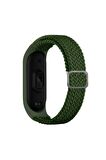 Xiaomi Mi Band 5-6 Kordon/kayış Örgü Model Tek Parça Ayarlanabilir Ölçü