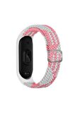 Xiaomi Mi Band 5-6 Kordon/kayış Uyumlu Örgü Model Tek Parça Ayarlanabilir Ölçü