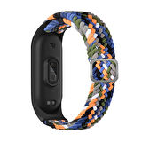 Xiaomi Mi Band 3-4 Kordon/Kayış Örgü Model Tek Parça Ayarlanabilir Ölçü