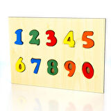 Ahşap Eğitici Rakamlar Bultak Puzzle Çocuk Oyuncağı