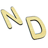 Ahşap Alfabe Bultak Puzzle 3 Mm Akça