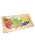 Ahşap Türkiye Haritası Puzzle Yapboz