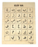 Ahşap Elif Ba Yapboz Puzzle Bultak