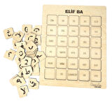 Ahşap Elif Ba Yapboz Puzzle Bultak