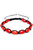 Sertifikalı Makrome Kapsül Kırmızı Doğal Mercan Bileklik