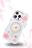 CPT50 iPhone 15 Pro Flower Magsafe Kapak - Pembe