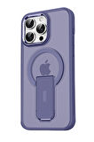 CPT50 iPhone 14 Pro Tork Magsafe Standlı Kapak - Derin Mor