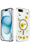 CPT50 iPhone 7 Kılıf Daisy Simli Magsafe Kapak - Gold