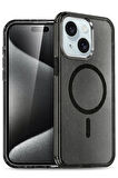 CPT50 iPhone 15 Plus Kılıf Star Magsafe Kapak - Siyah