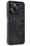 CPT50 General Mobile Era 30 Kılıf Aras Deri Kapak - Siyah