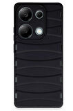 CPT50 Xiaomi Redmi Note 13 Pro 4G Kılıf Bibercas Silikon Kapak - Siyah
