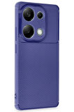 CPT50 Xiaomi Redmi Note 13 Pro 4G Kılıf Auto Focus Karbon Kapak - Lacivert