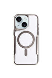 CPT50 iPhone 15 Plus Kılıf Boyi Magsafe Silikon Kapak - Titan Gri