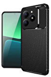 CPT50 Realme C61 Kılıf Auto Focus Karbon Kapak - Siyah