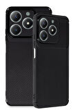 CPT50 Realme C61 Kılıf Auto Focus Karbon Kapak - Siyah