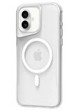 CPT50 iPhone 16 Plus Kılıf PC Poso Magsafe Kapak - Şeffaf