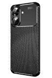 CPT50 Realme Note 60 Kılıf Auto Focus Karbon Kapak - Siyah