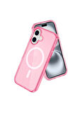 CPT50 iPhone 16 Plus Kılıf Star Magsafe Kapak - Pembe