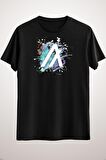 Unisex Siyah Algorand Artsy Classic T-shirt