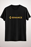 Unisex Siyah Binance Essential T-shirt
