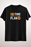 Unisex Siyah Bitcoin - It&#x27;s Time For Plan B - Bitcoin Crypto Essential T-shirt