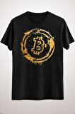 Unisex Siyah Bitcoin Gold Essential T-shirt