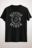 Unisex Siyah Bitcoin Miner Essential T-shirt