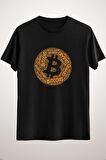 Unisex Siyah Bitcoin Revolution Block Chain Crypto Word Essential T-shirt