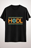 Unisex Siyah Cardano Hodl Crypto Vintage Retro Classic T-shirt