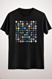 Unisex Siyah Crypto Logos 3d On Black Active T-shirt