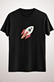 Unisex Siyah Crypto To The Moon Classic T-shirt