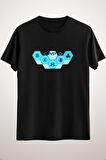 Unisex Siyah Cryptocurrency Long T-shirt