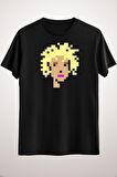 Unisex Siyah Cryptopunks #0407 Classic T-shirt