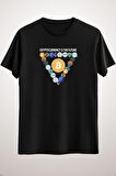 Unisex Siyah Digital Currencies In Triangle T-shirt. Bitcoin Classic T-shirt