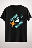 Unisex Siyah Dogecoin - To The Moon - Crypto Tee Classic T-shirt