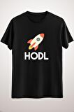 Unisex Siyah Funny Cryptocurrency - Hodl To The Moon! T-shirt Classic T-shirt