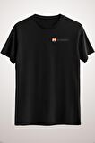 Unisex Siyah Monero Full Logo Classic T-shirt