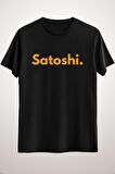 Unisex Siyah Satoshi. Classic T-shirt