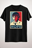 Unisex Siyah Sminem Hope Classic T-shirt
